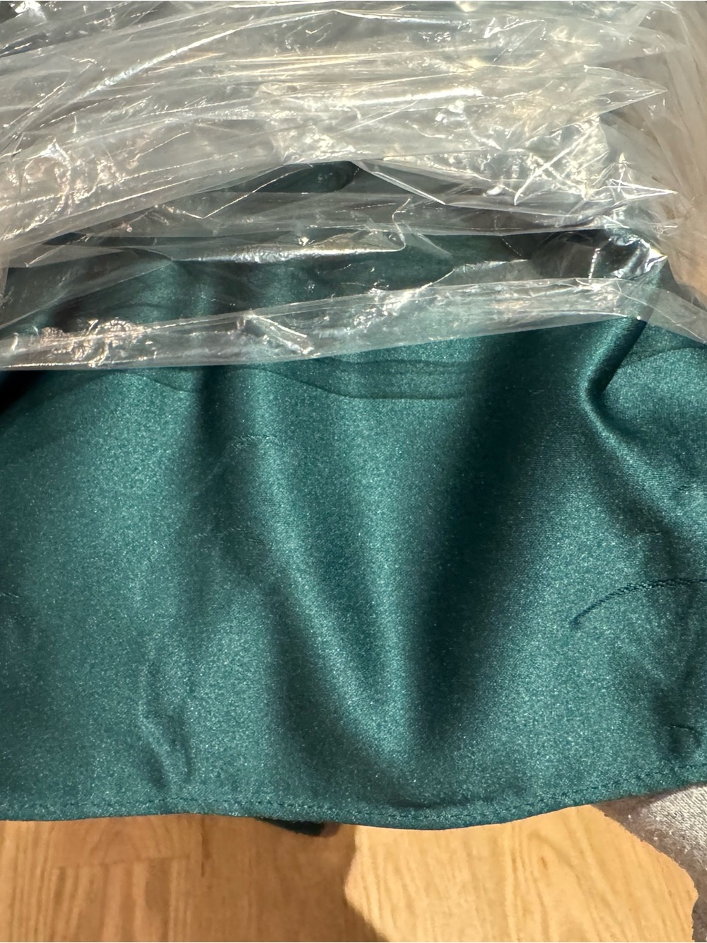 Azazie Teal Green Flower Girl Formal Dress with Back Bow - Picture 4 of 6